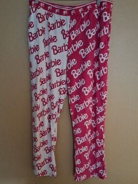 Barbie Pink and White Pajama Pant